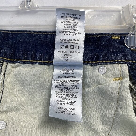 Levi’s 511 Skinny Cut-Off Raw Hem Denim Shorts Girls 12 Reg Blue Mid-Rise Used - Picture 13 of 16